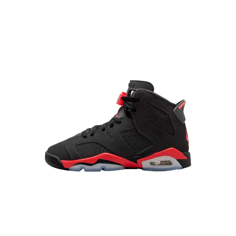 Air Jordan 6 Retro "Infrared Salesman" Big Kids' Sneakers Black (GS)