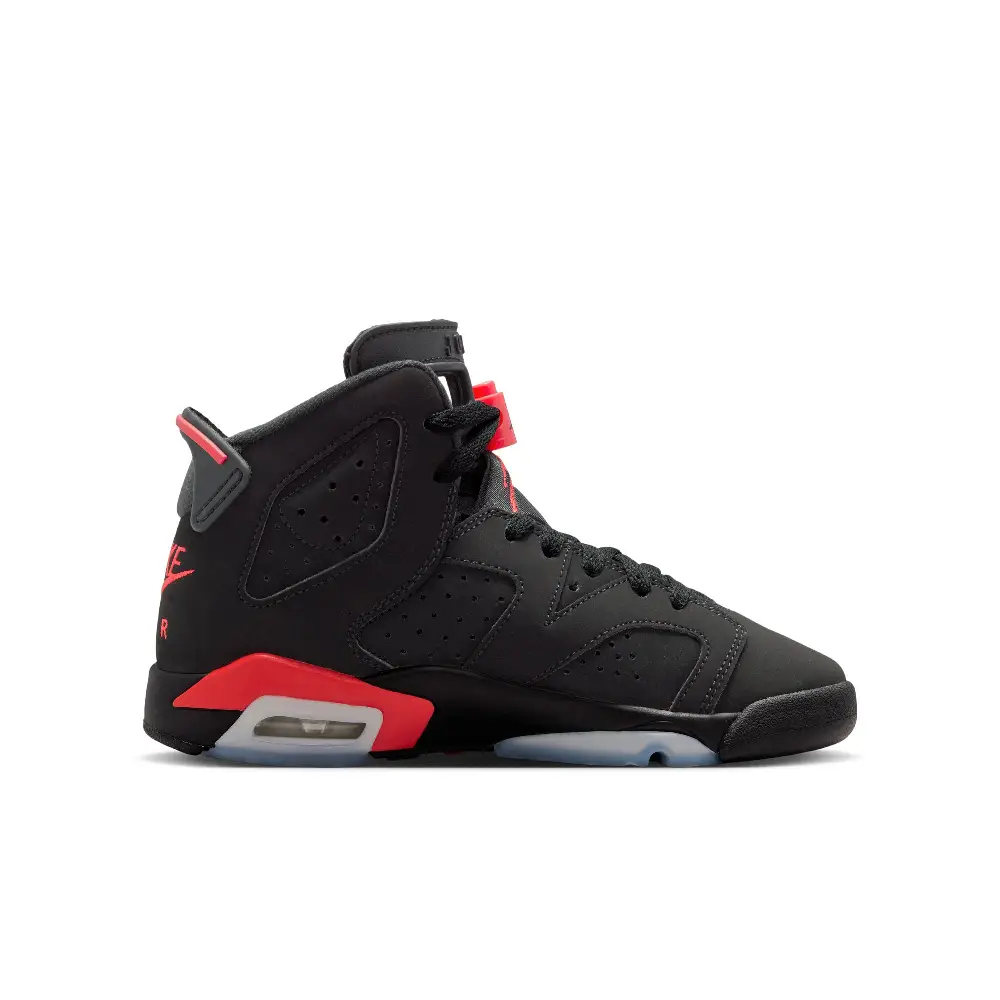 Air Jordan 6 Retro "Infrared Salesman" Big Kids' Sneakers Black (GS) - Image 3
