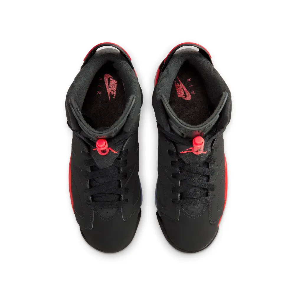 Air Jordan 6 Retro "Infrared Salesman" Big Kids' Sneakers Black (GS) - Image 4