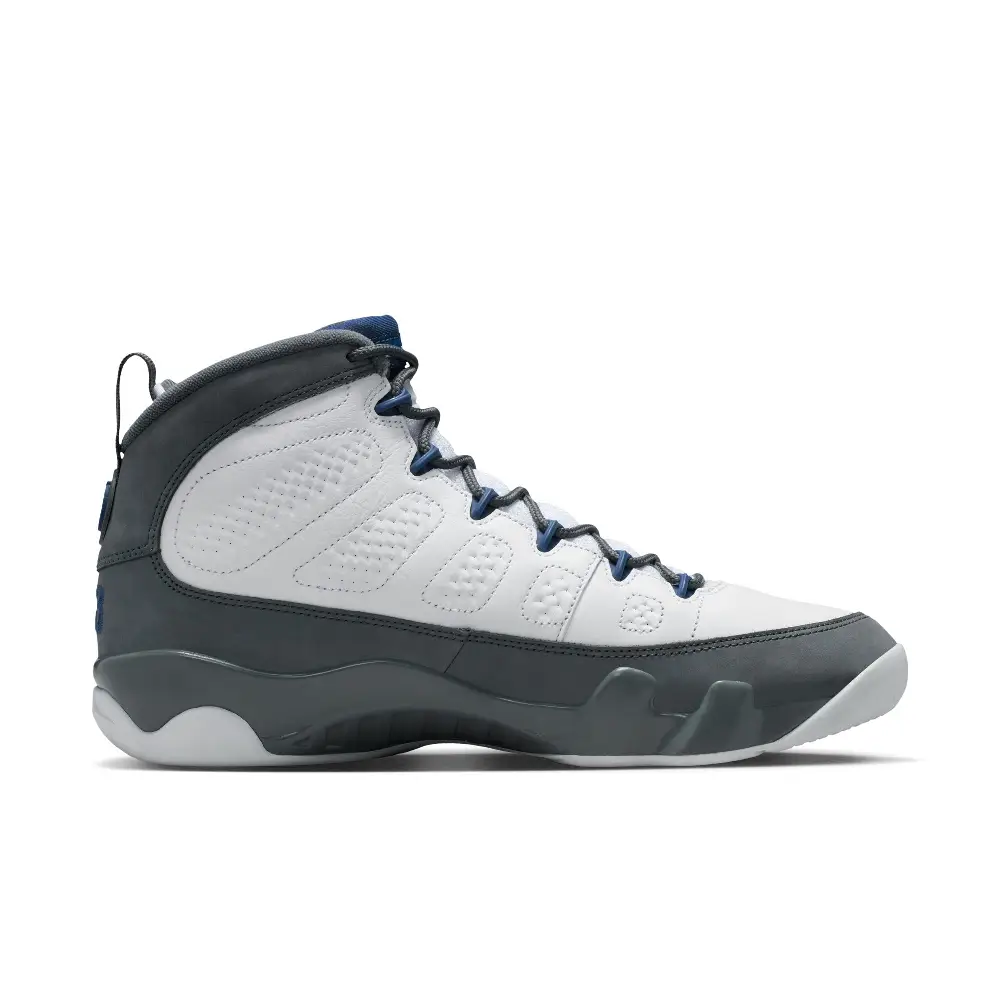 Air Jordan 9 Retro "Flint Grey and French Blue" Sneakers White - Image 3