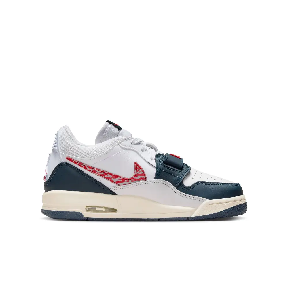 Air Jordan Legacy 312 Low White Navy Wolf Grey (Gs) - Image 3