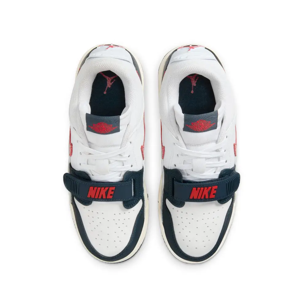 Air Jordan Legacy 312 Low White Navy Wolf Grey (Gs) - Image 4