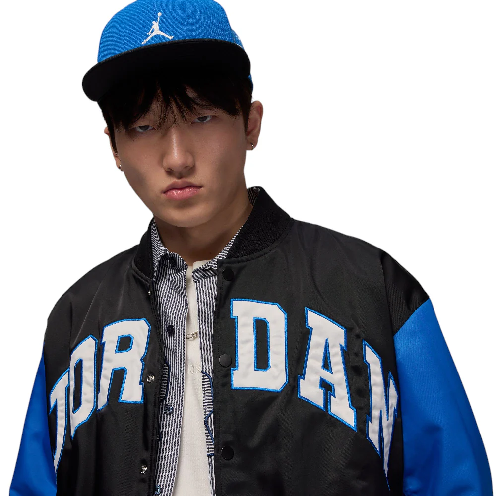Brooklyn Collegiate Varsity Jacket Black - Image 3