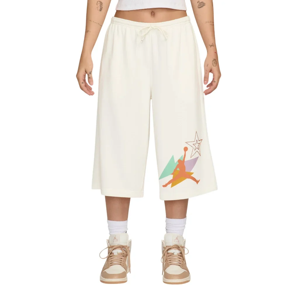 Brooklyn Fleece French Terry Big Shorts White