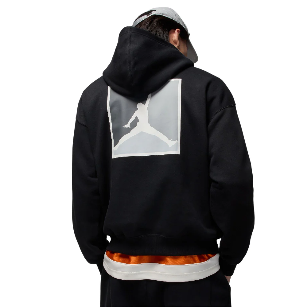 Brooklyn Fleece Graphic Pullover Hoodie Black - Image 2