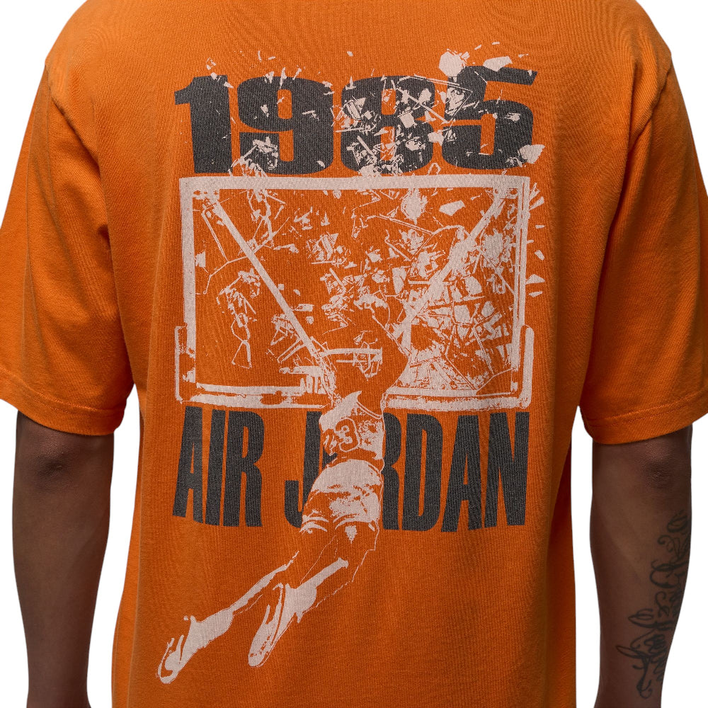 Brooklyn Oversized Graphic T-Shirt Orange - Image 4