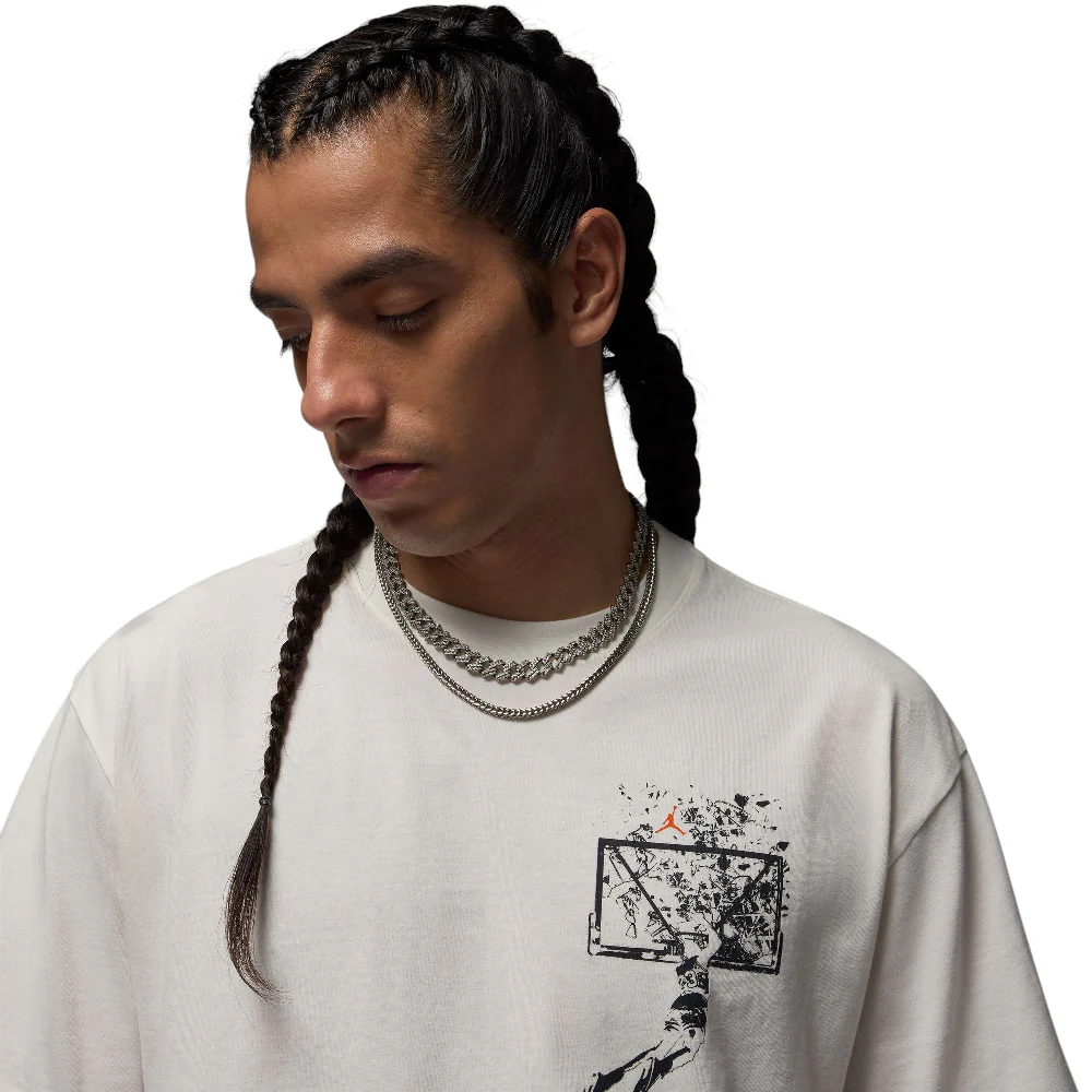 Brooklyn Oversized Graphic T-Shirt White - Image 3