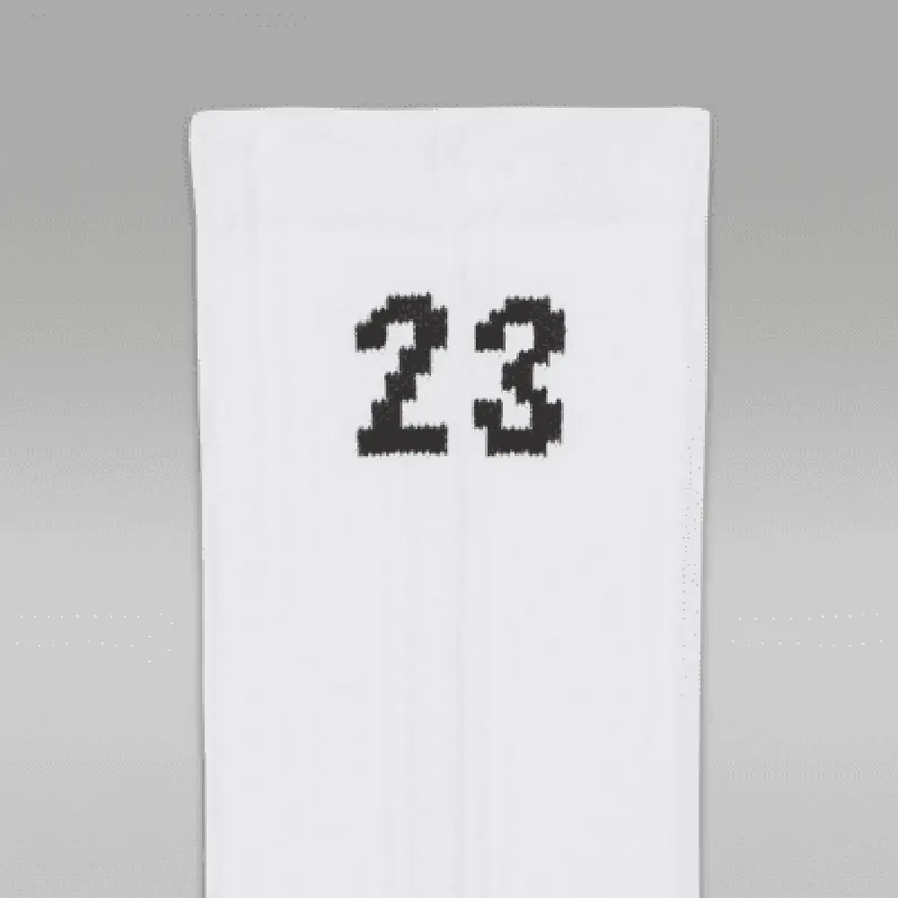 Essential Crew Socks White (3 Pairs) - Image 4