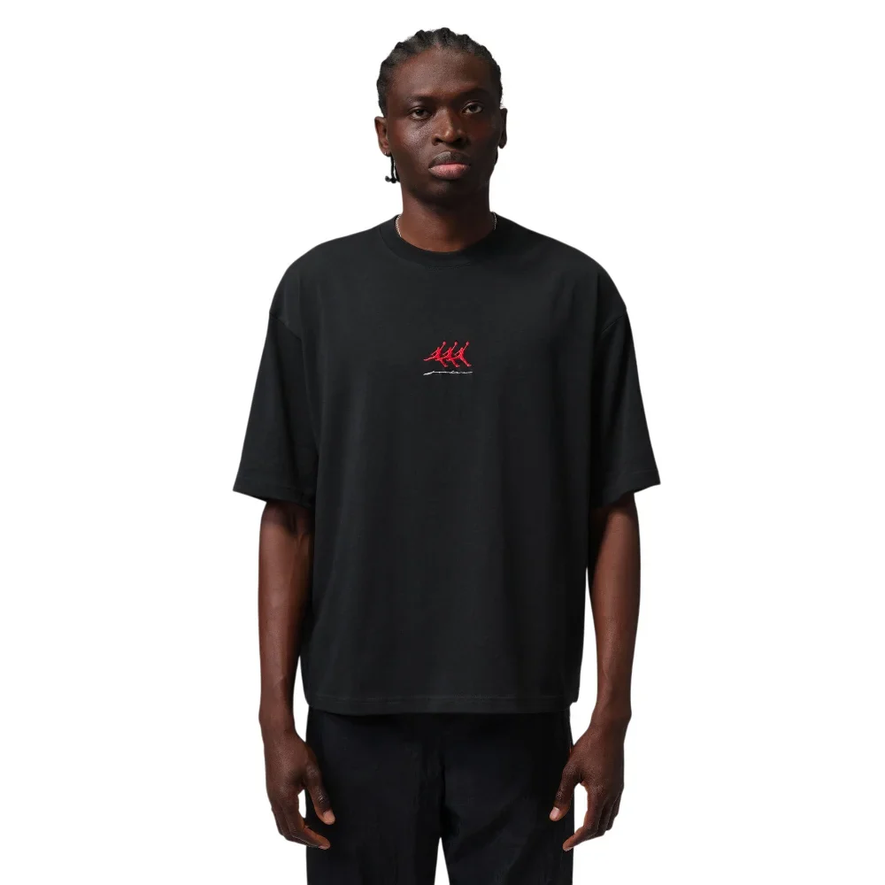 Flight Oversized Graphic T-Shirt Black