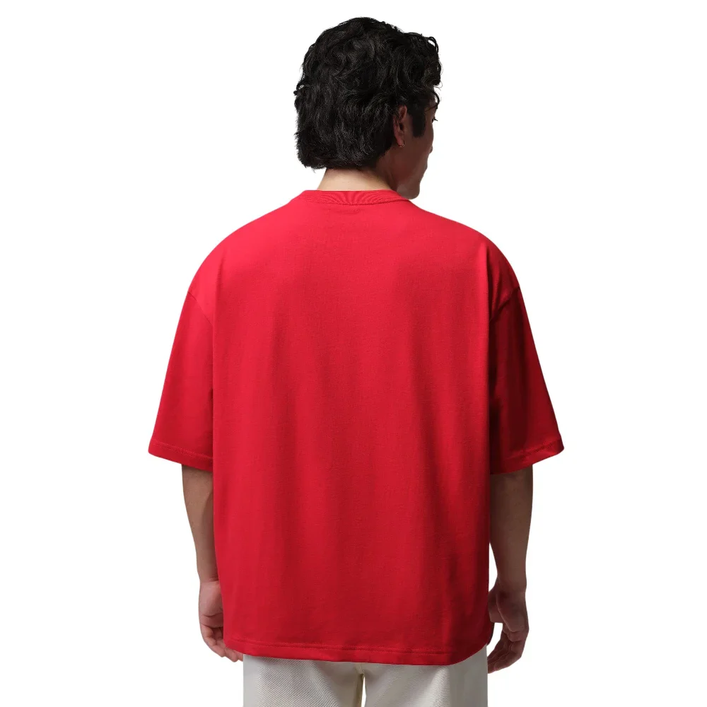 Flight Oversized Graphic T-Shirt Red - Image 2