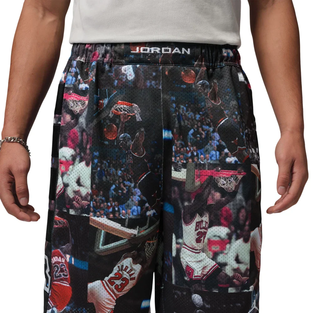 Flight Printed Cat Scratch Shorts Black - Image 2