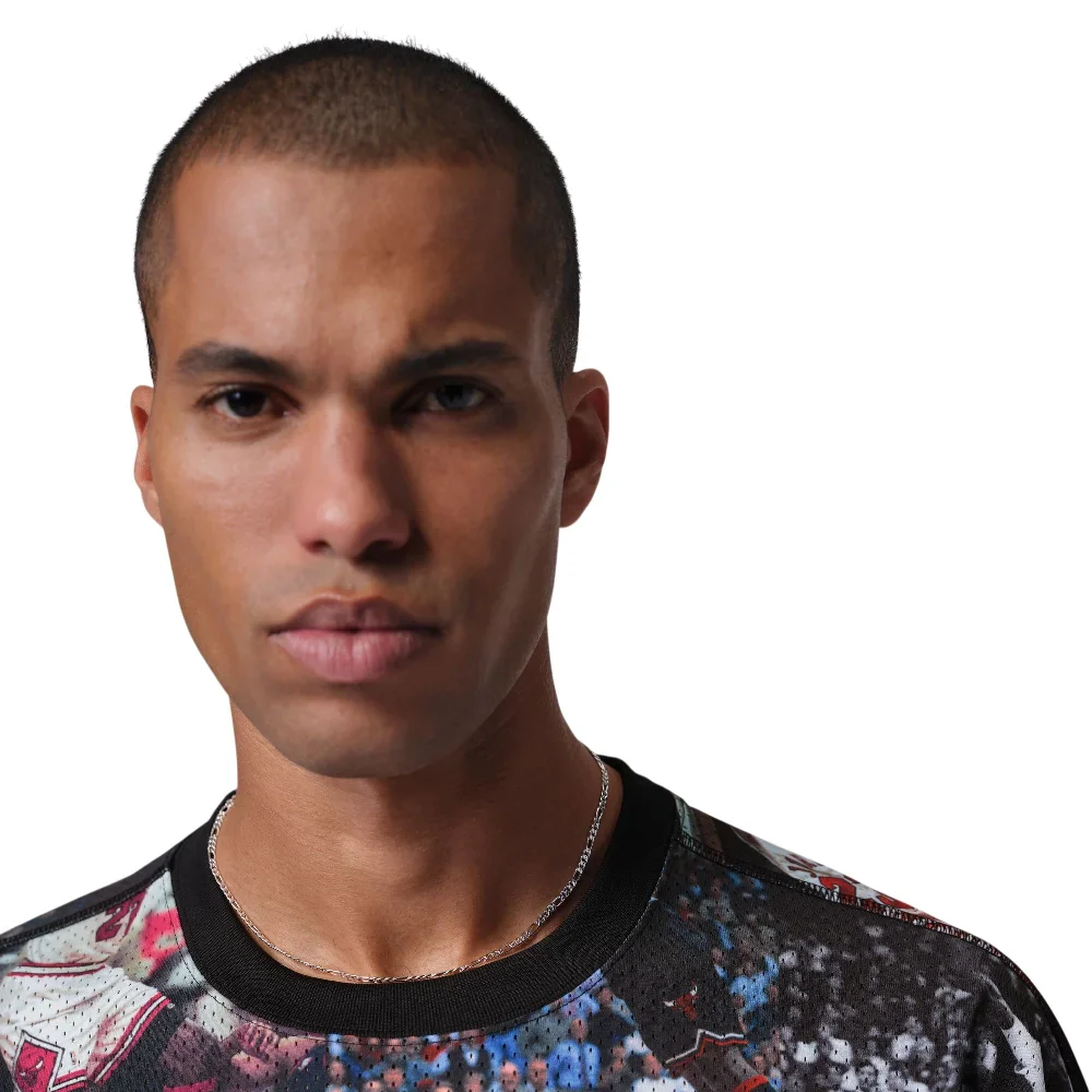 Flight Printed Long-Sleeve Jersey Black - Image 3