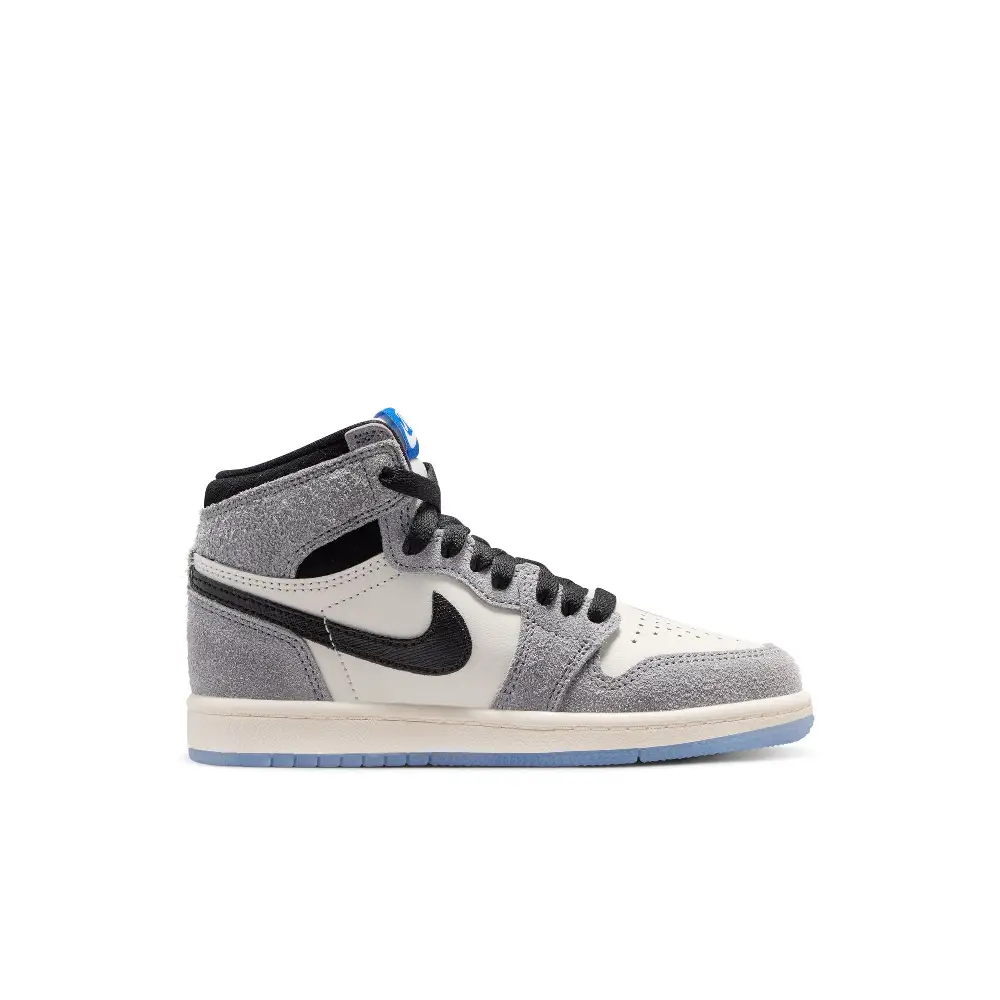Jordan 1 Retro High OG Little Kids' Sneakers Grey (PS) - Image 3