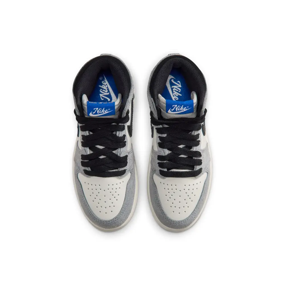 Jordan 1 Retro High OG Little Kids' Sneakers Grey (PS) - Image 4