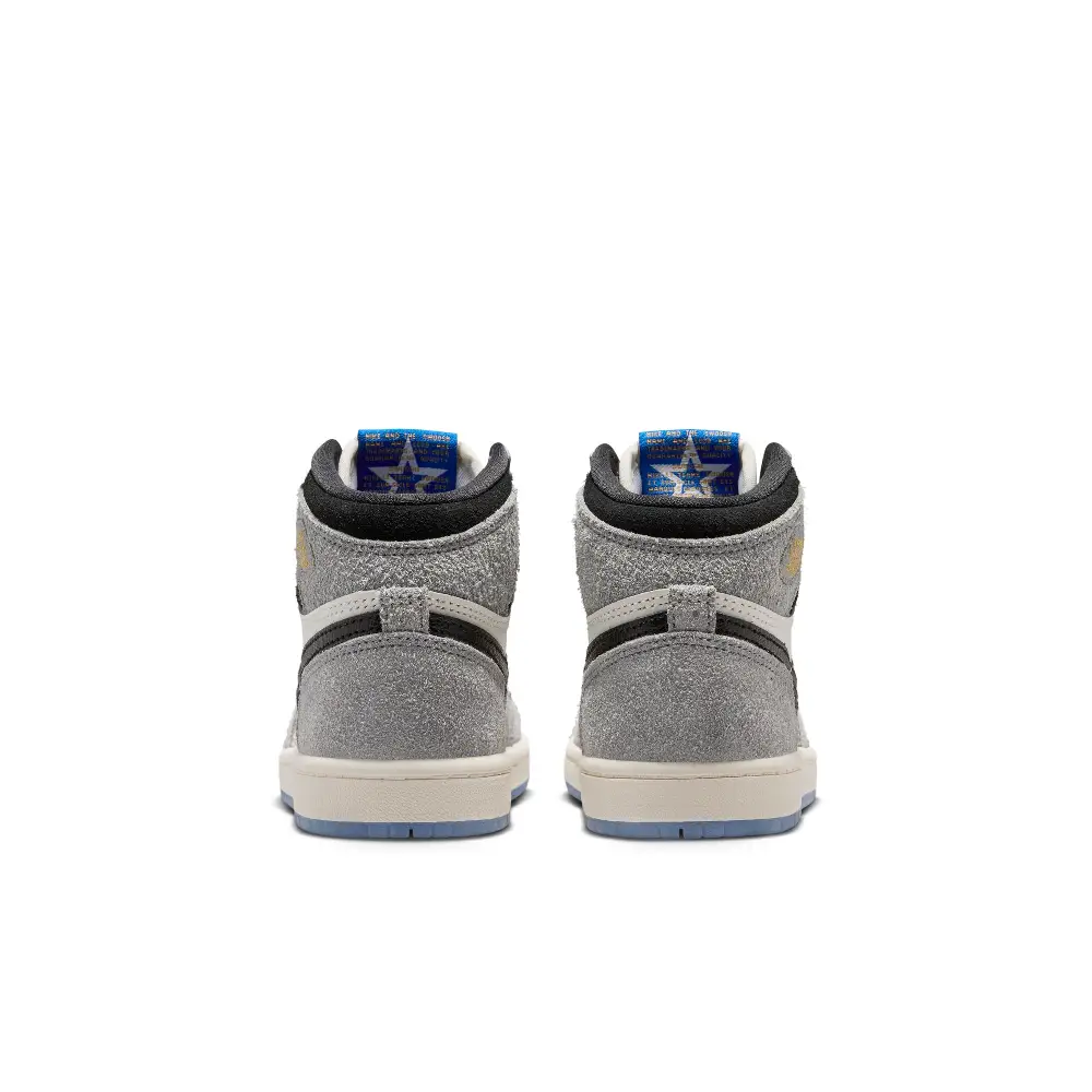 Jordan 1 Retro High OG Little Kids' Sneakers Grey (PS) - Image 5