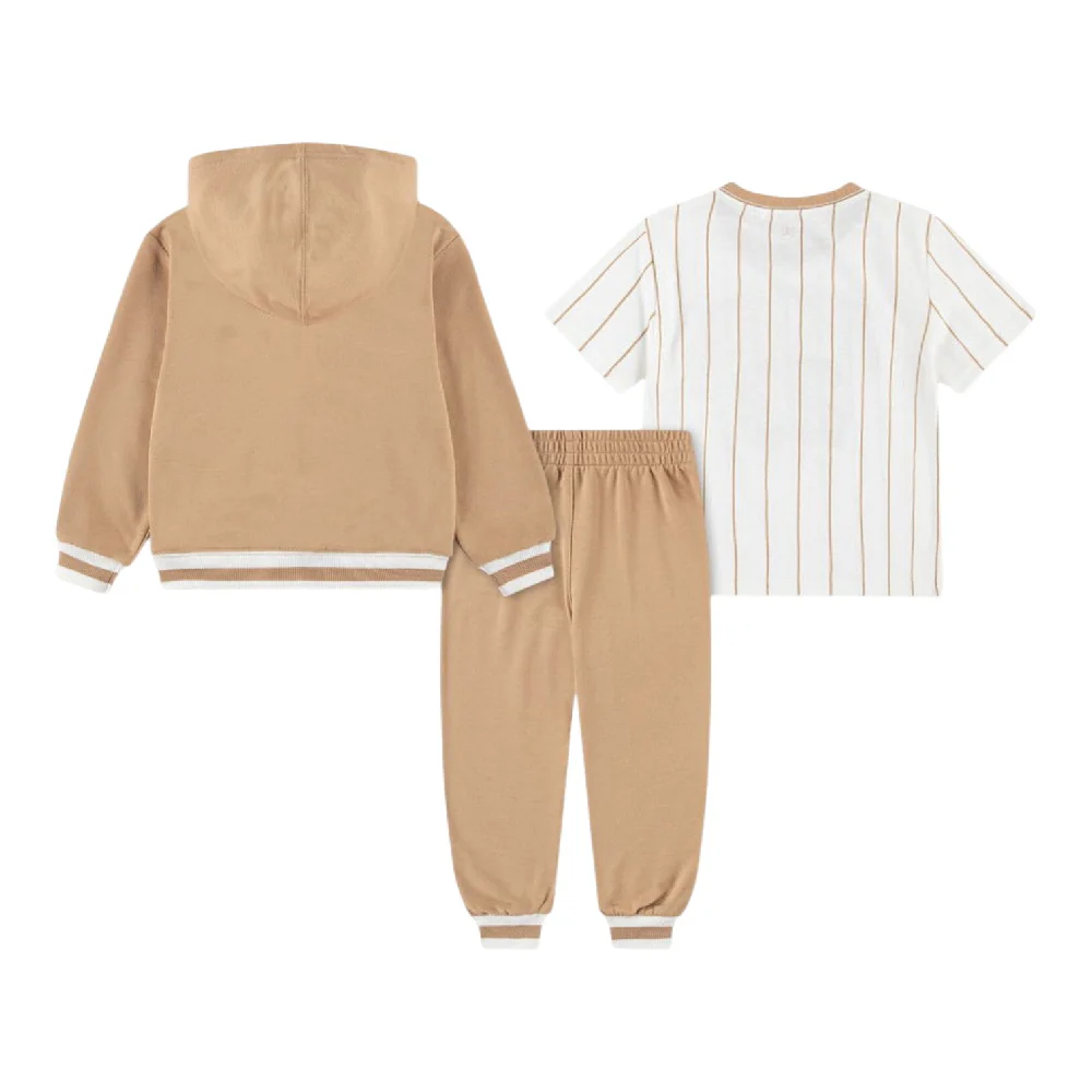 Jordan T-Shirt/Hoodie Tracksuit Set Green - Image 2