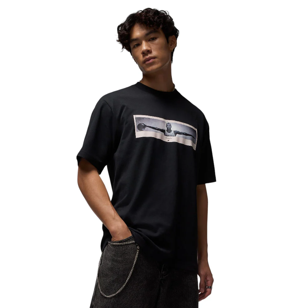 Wings Photo T-Shirt Black