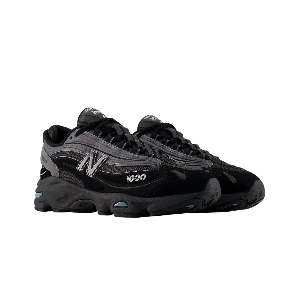 1000 Black Grey Sneakers - Image 2