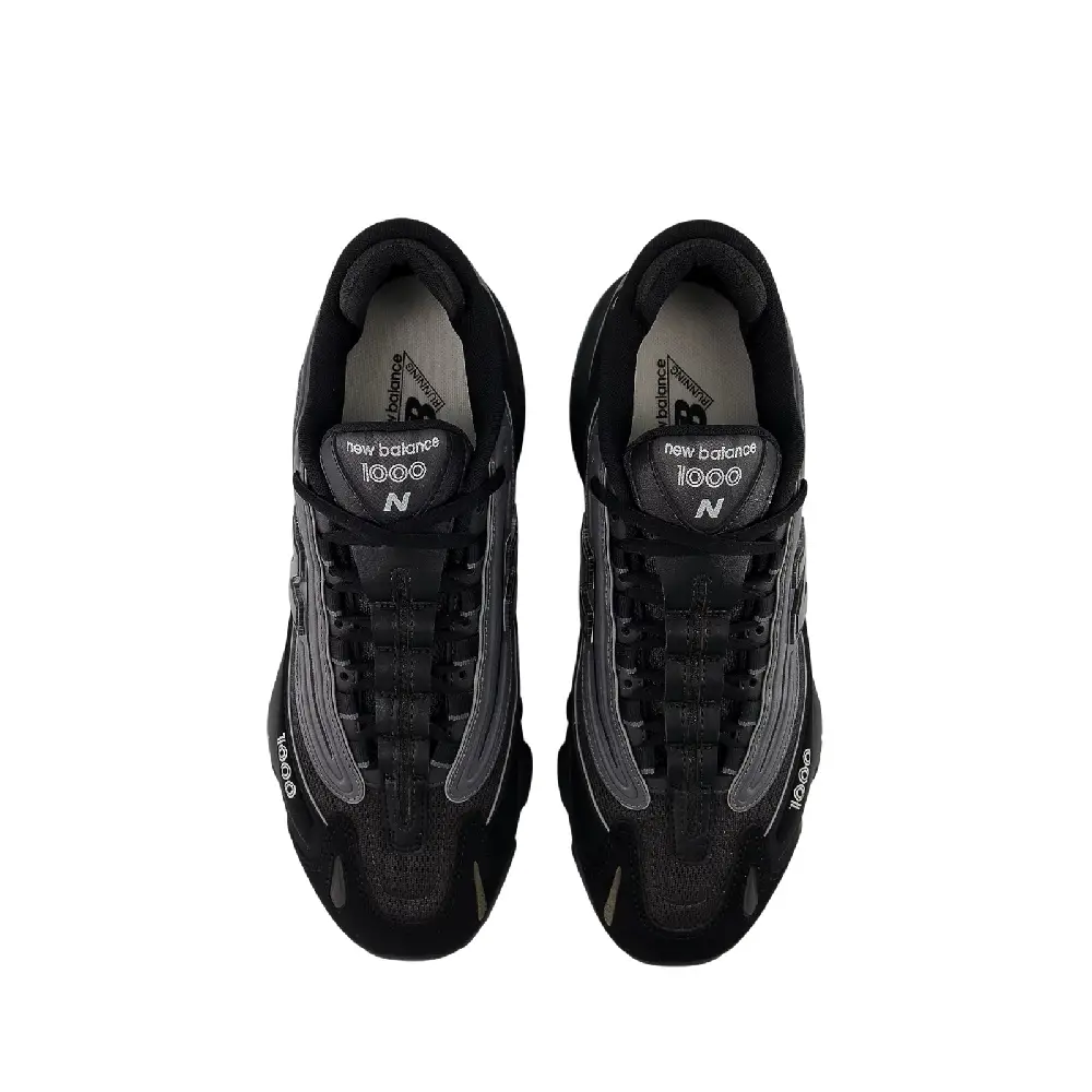 1000 Black Grey Sneakers - Image 3