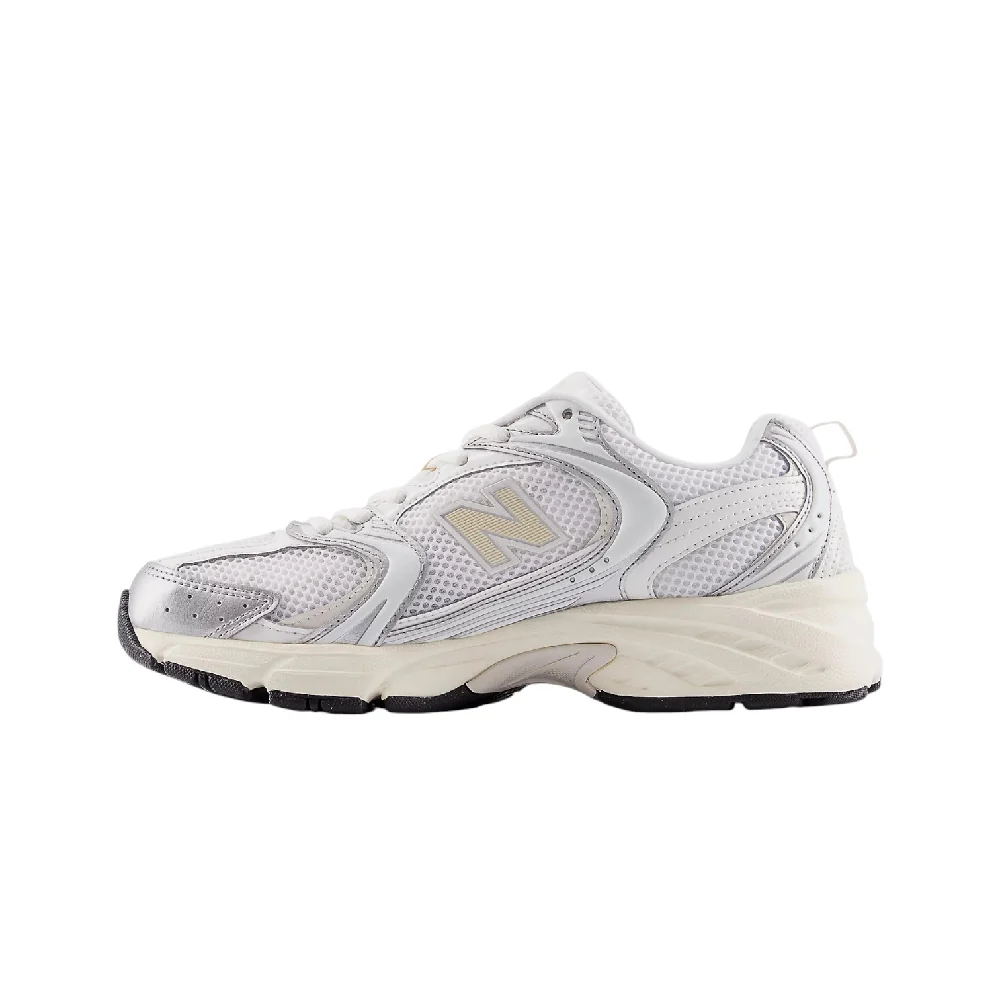 530 White Silver Beige Sneakers