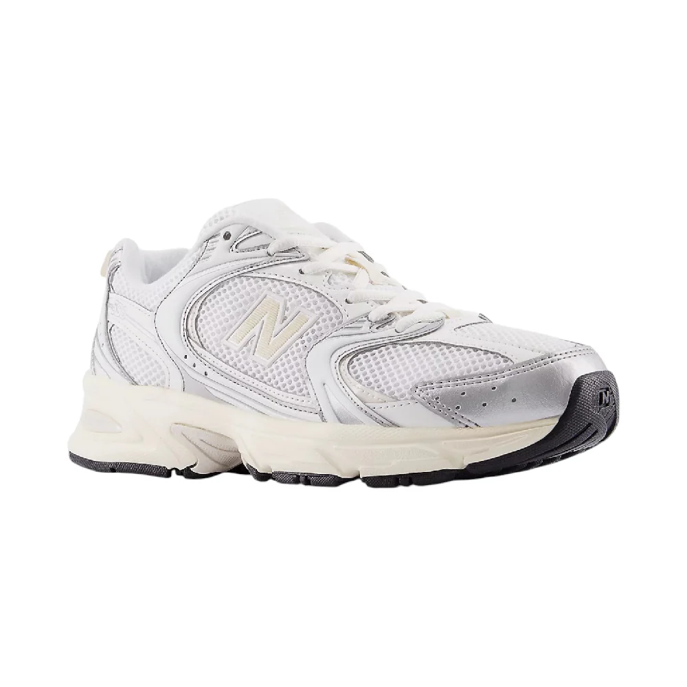 530 White Silver Beige Sneakers - Image 2
