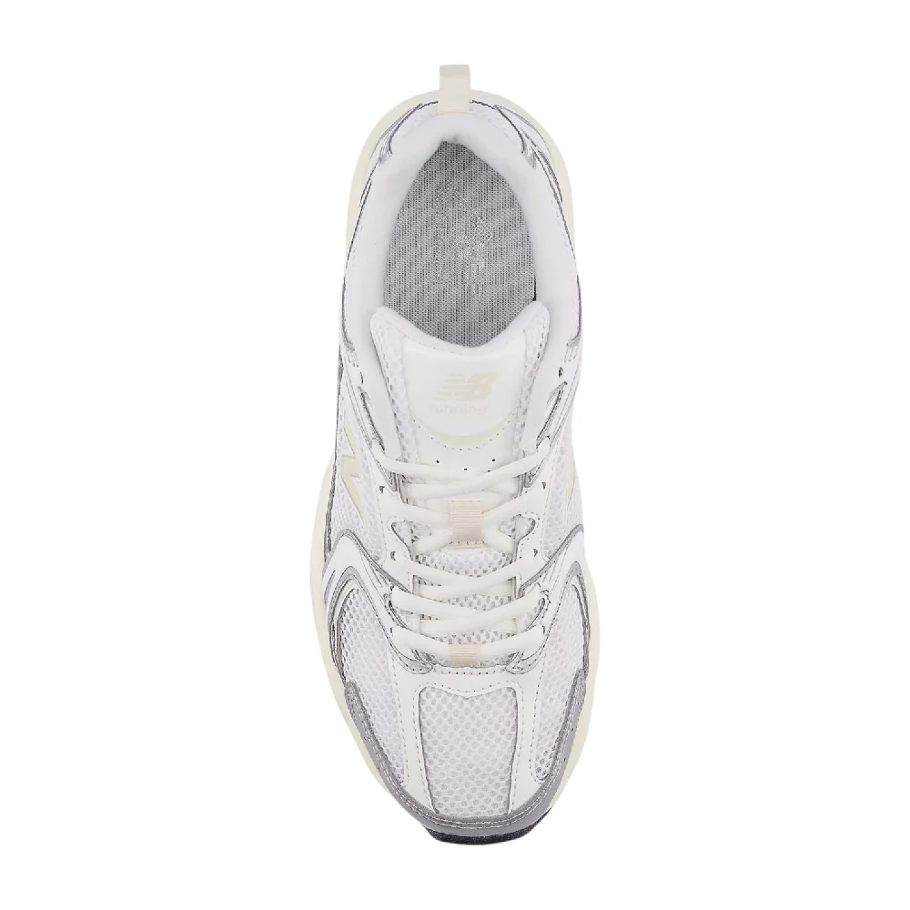530 White Silver Beige Sneakers - Image 3