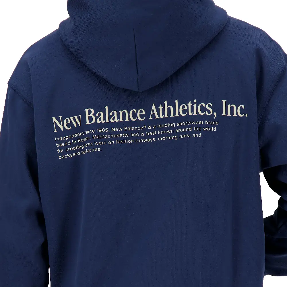 Athletics Embroidered Relaxed Hoodie Navy - Image 4