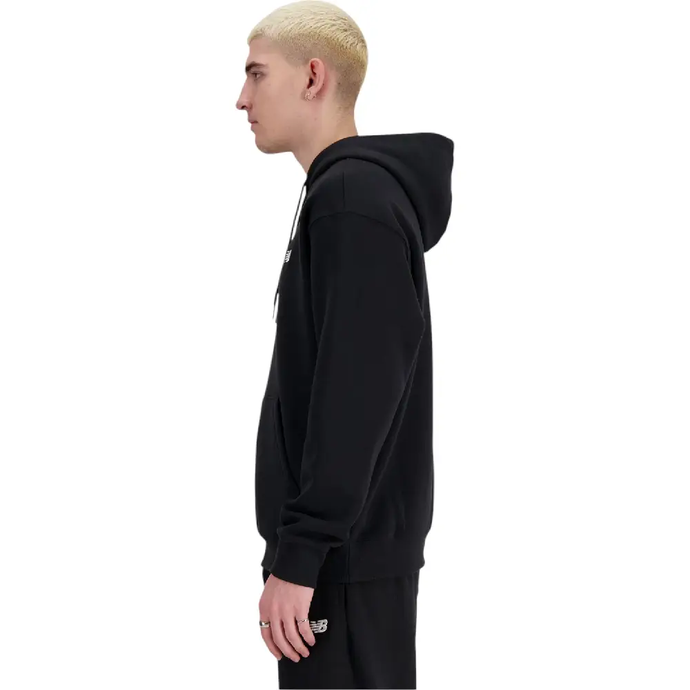 Small Logo French Terry Hoodie Black - Image 3