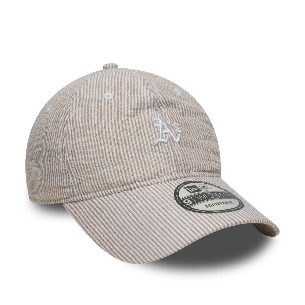 Athletics MLB Seersucker Light Beige 9TWENTY Adjustable Cap - Image 2