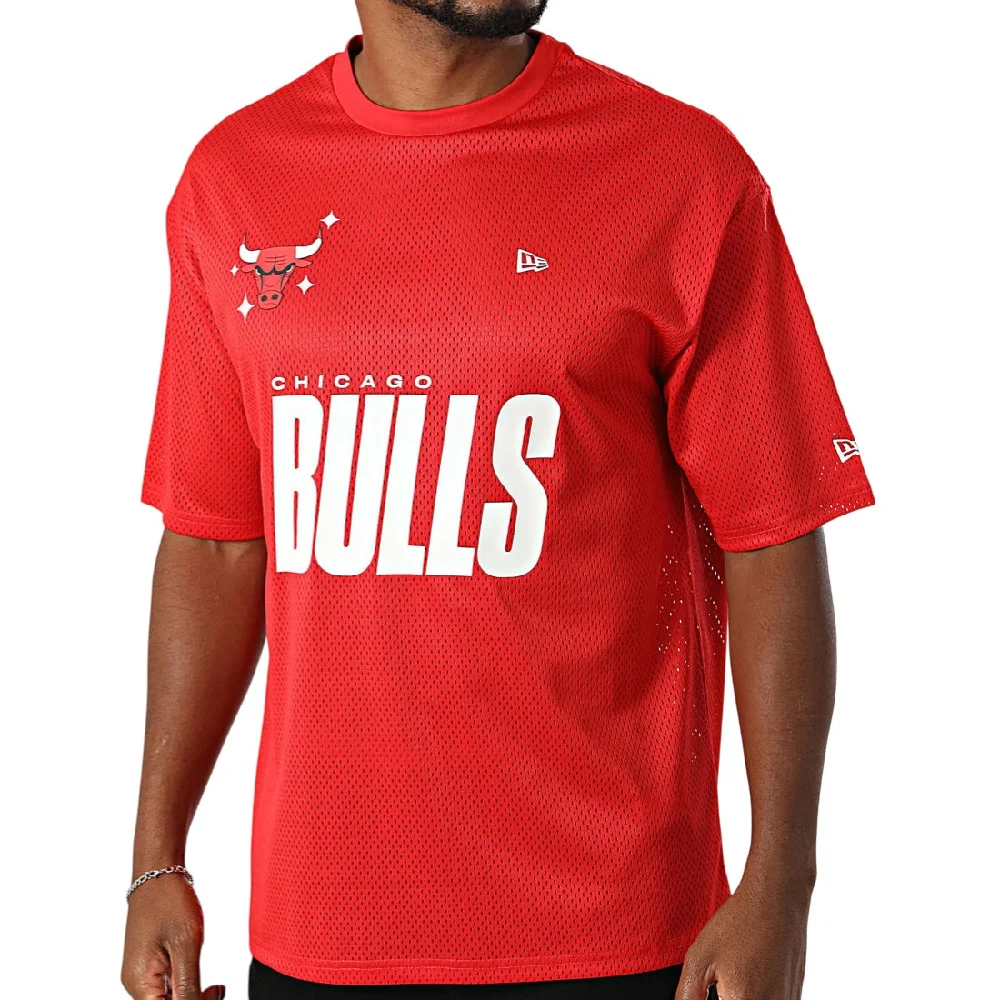 Chicago Bulls NBA Graphic Mesh Red T-Shirt