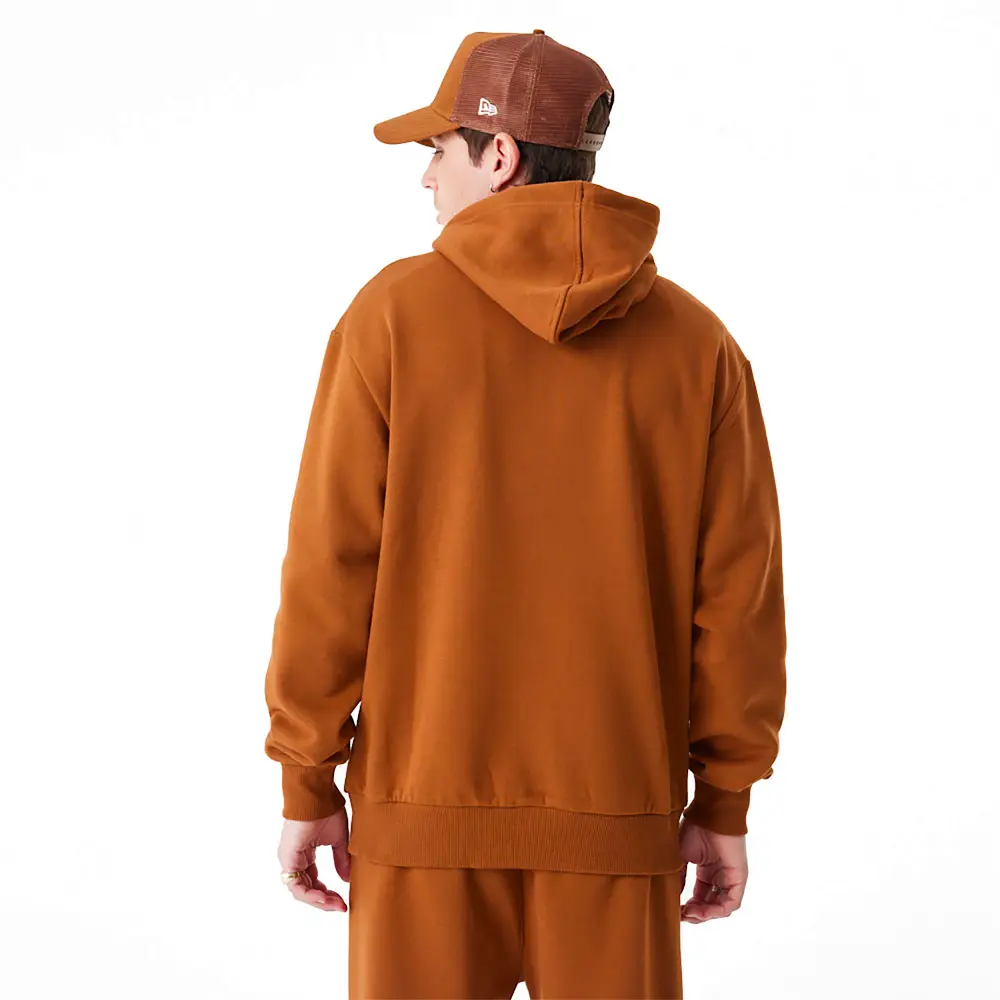 La Dodgers League Essential Oversized Brown Hoodie - Image 3