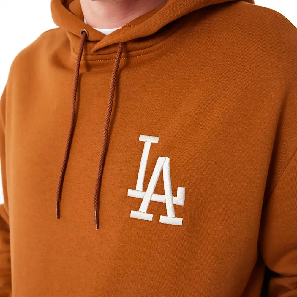 La Dodgers League Essential Oversized Brown Hoodie - Image 6