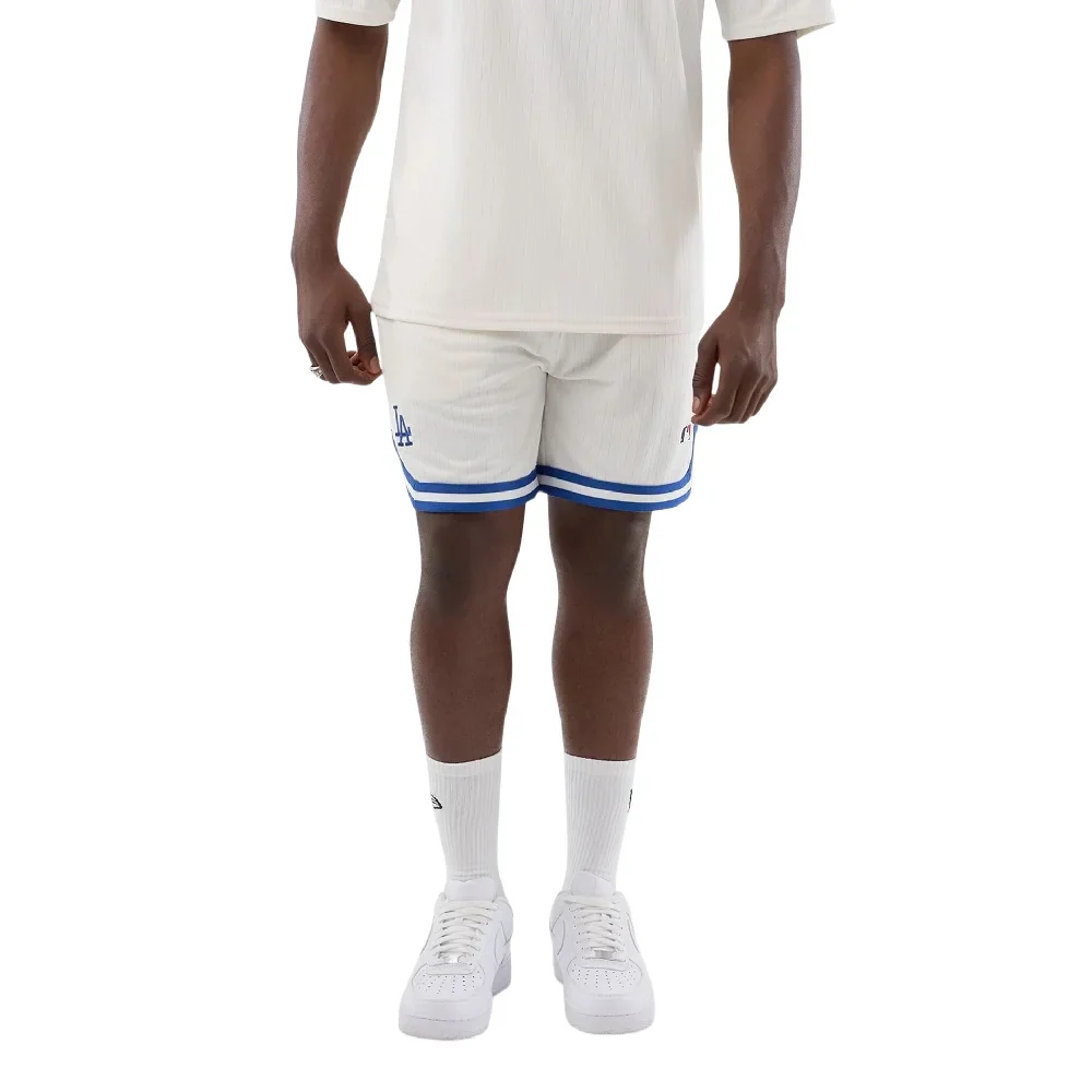 LA Dodgers MLB Arch Open White Oversized Shorts