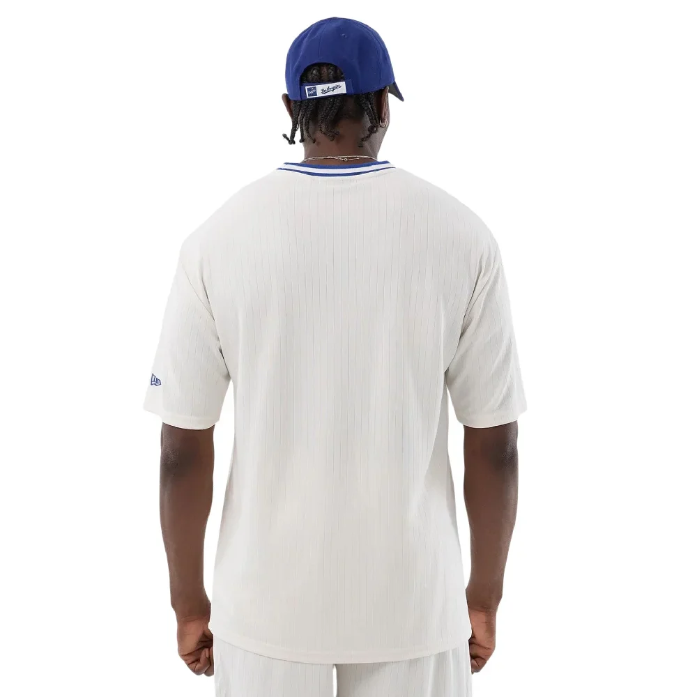 LA Dodgers MLB Arch Open White Oversized T-Shirt - Image 2