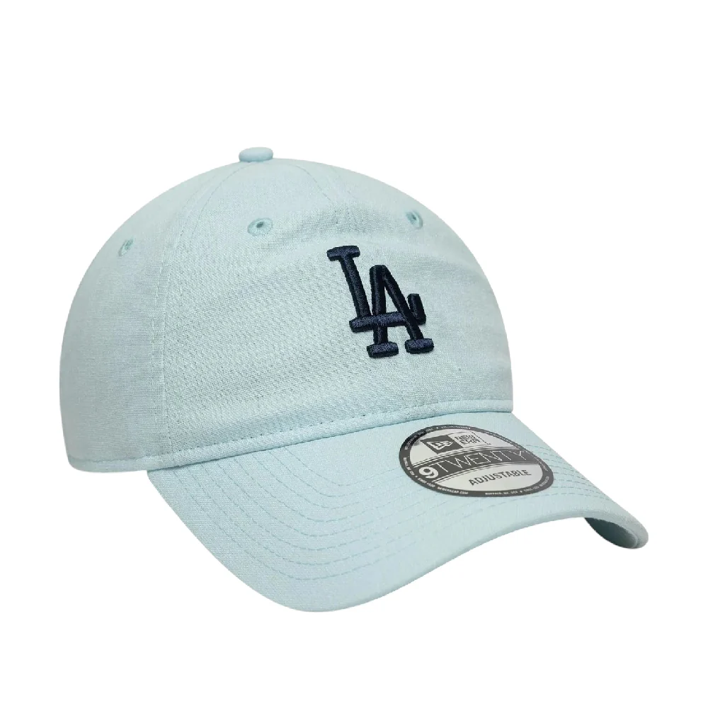 LA Dodgers MLB Linen Pastel Blue 9TWENTY Adjustable Cap - Image 2