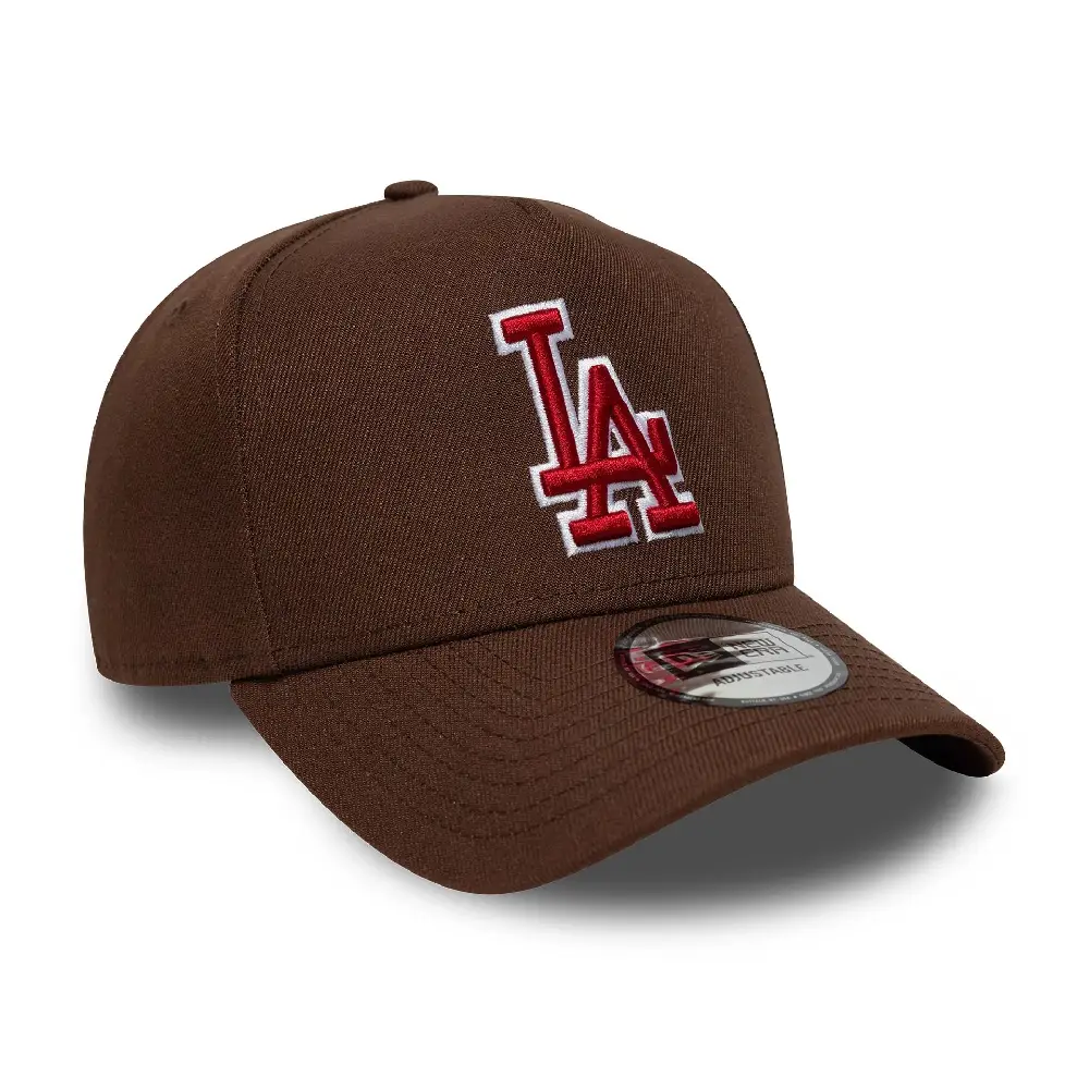 LA Dodgers MLB Outline Script Brown 9FORTY E-Frame Cap - Image 2