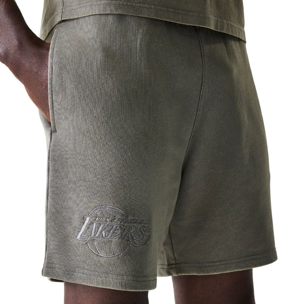 LA Lakers NBA Washed Grey Shorts - Image 3