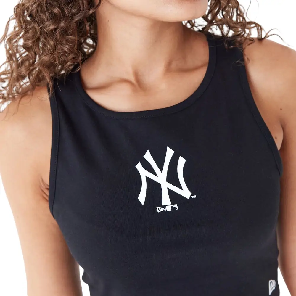 MLB Lifestyle New York Yankees Womens Crop Tank Top - Image 2