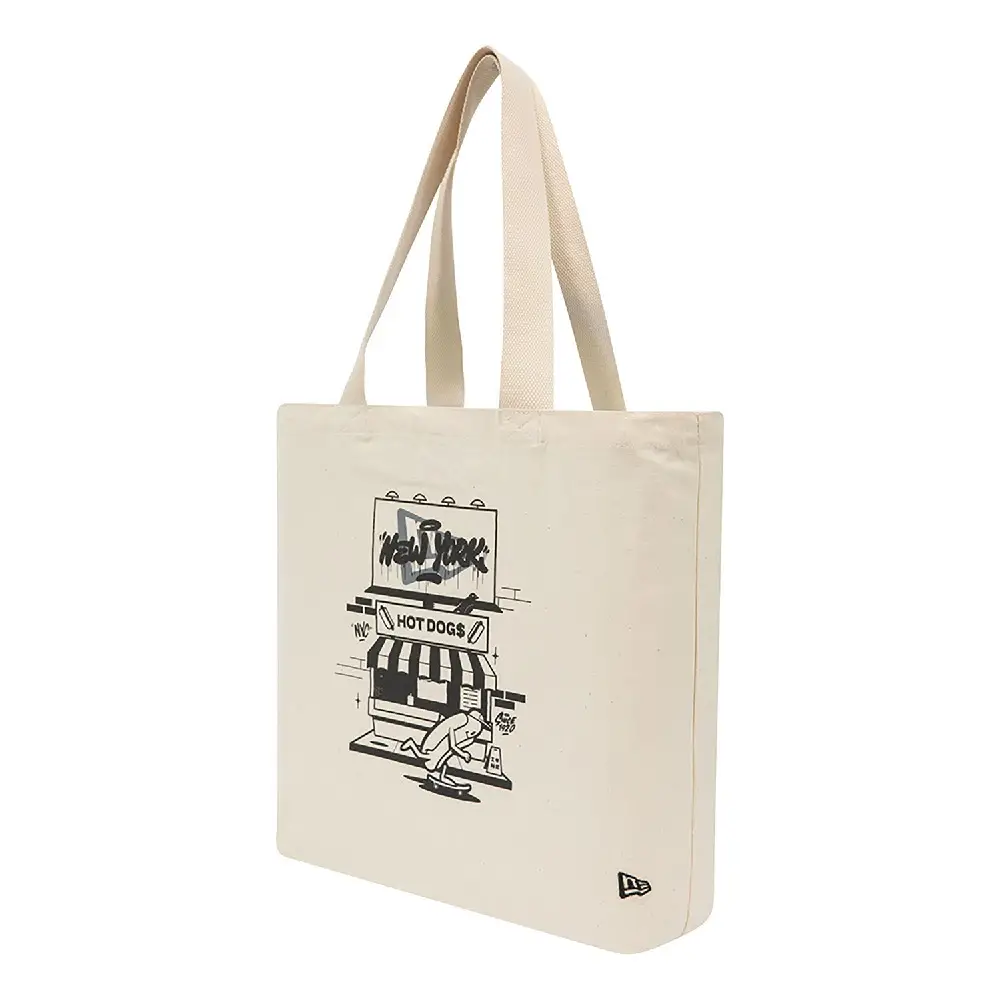 Hot Dog Graphic Stone Tote Bag - Image 3