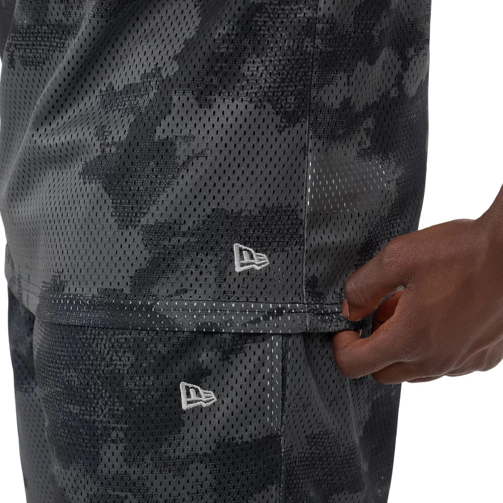 New Era All Over Print Black Camo Mesh Tank Top - Image 4
