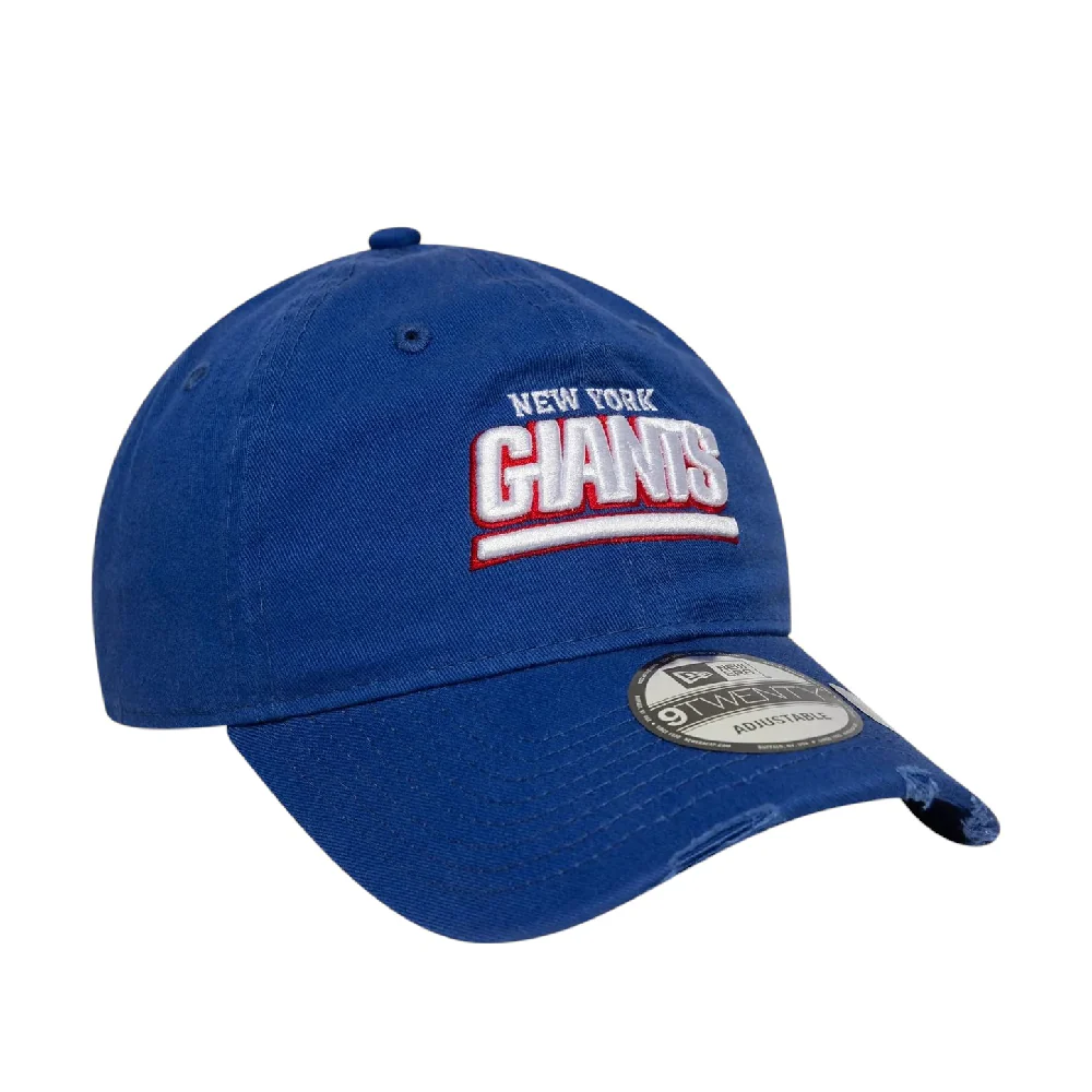 New York Giants NFL Washed Distressed Blue 9TWENTY Adjustable Cap - Image 2
