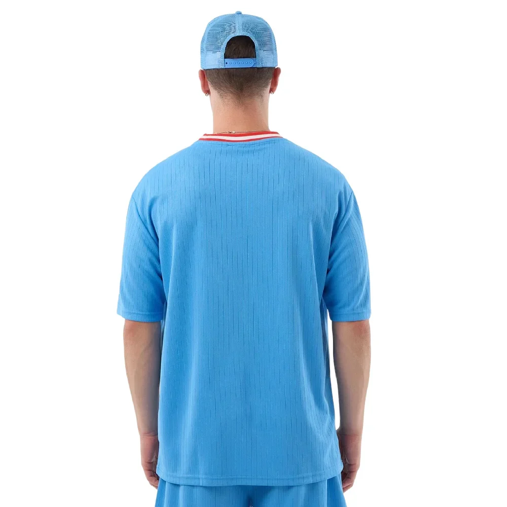 New York Yankees MLB Arch Pastel Blue Oversized T-Shirt - Image 2