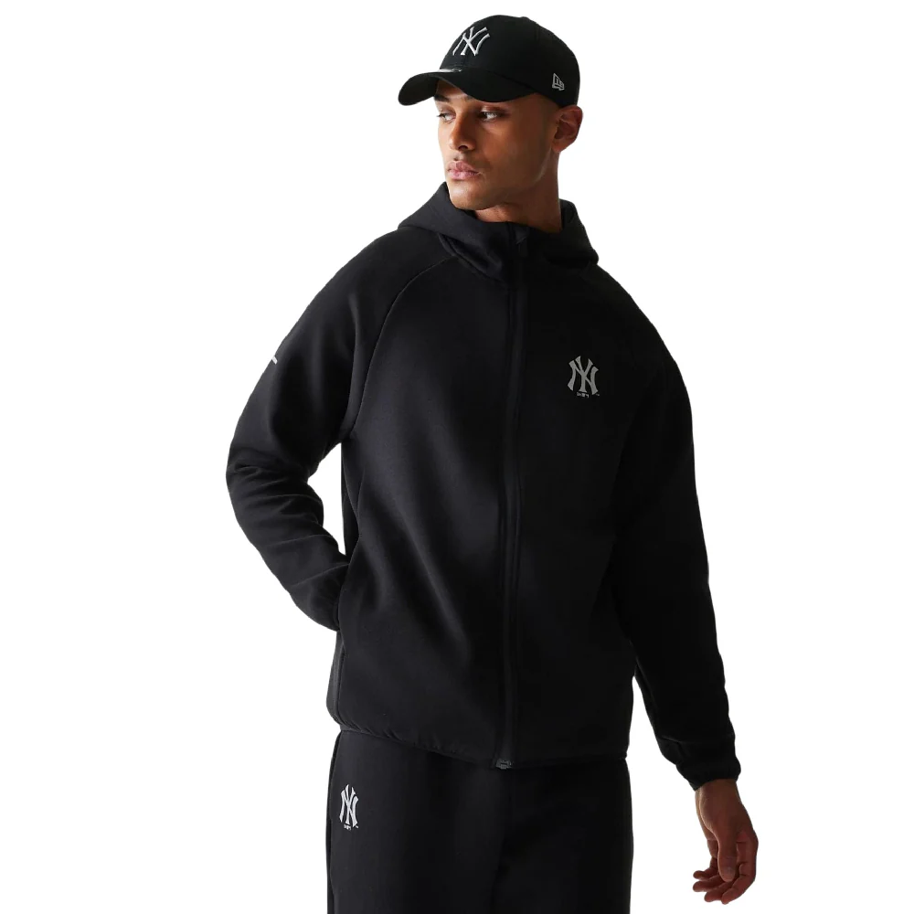 New York Yankees MLB Black Full Zip Hoodie