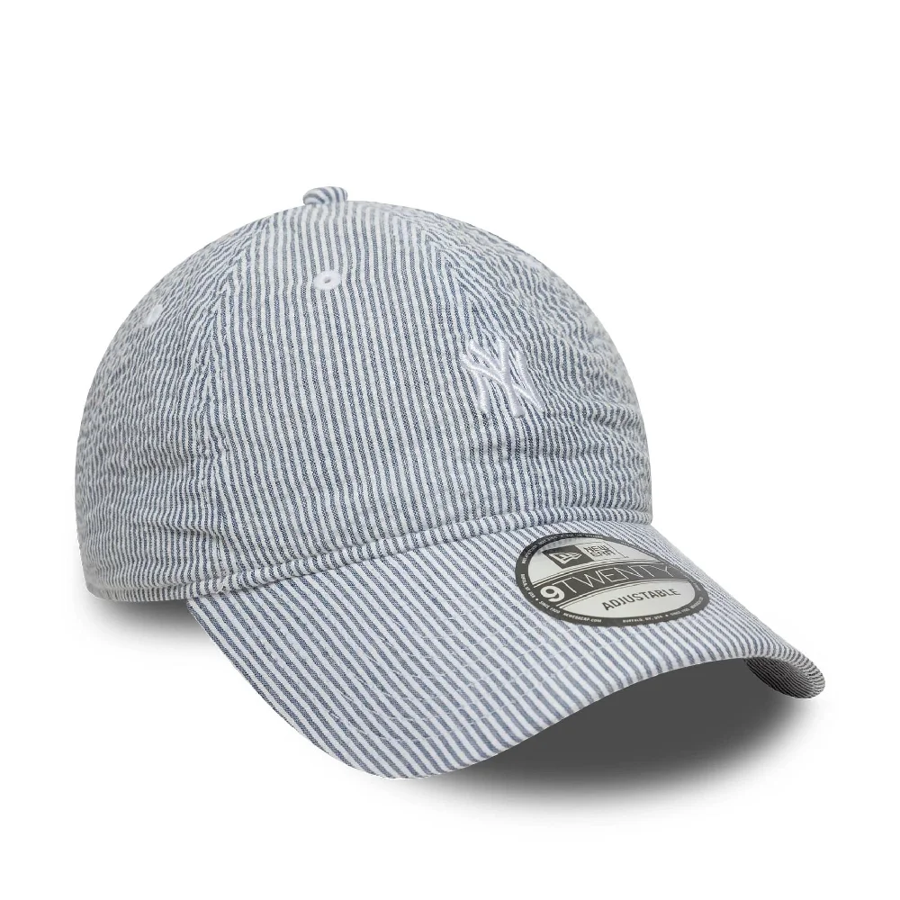 New York Yankees MLB Seersucker Navy 9TWENTY Adjustable Cap - Image 2