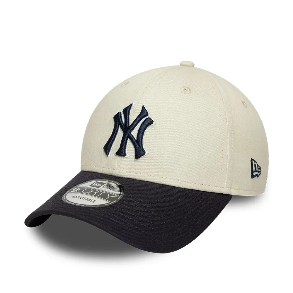 New York Yankees MLB World Series Patch Cream 9FORTY Adjustable Cap