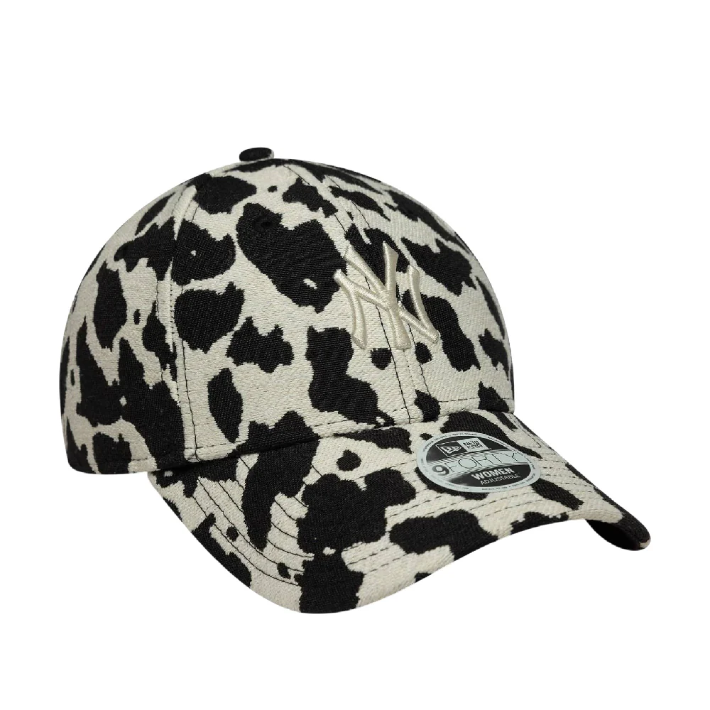New York Yankees Womens MLB Cow Midi Black 9FORTY Cap - Image 2