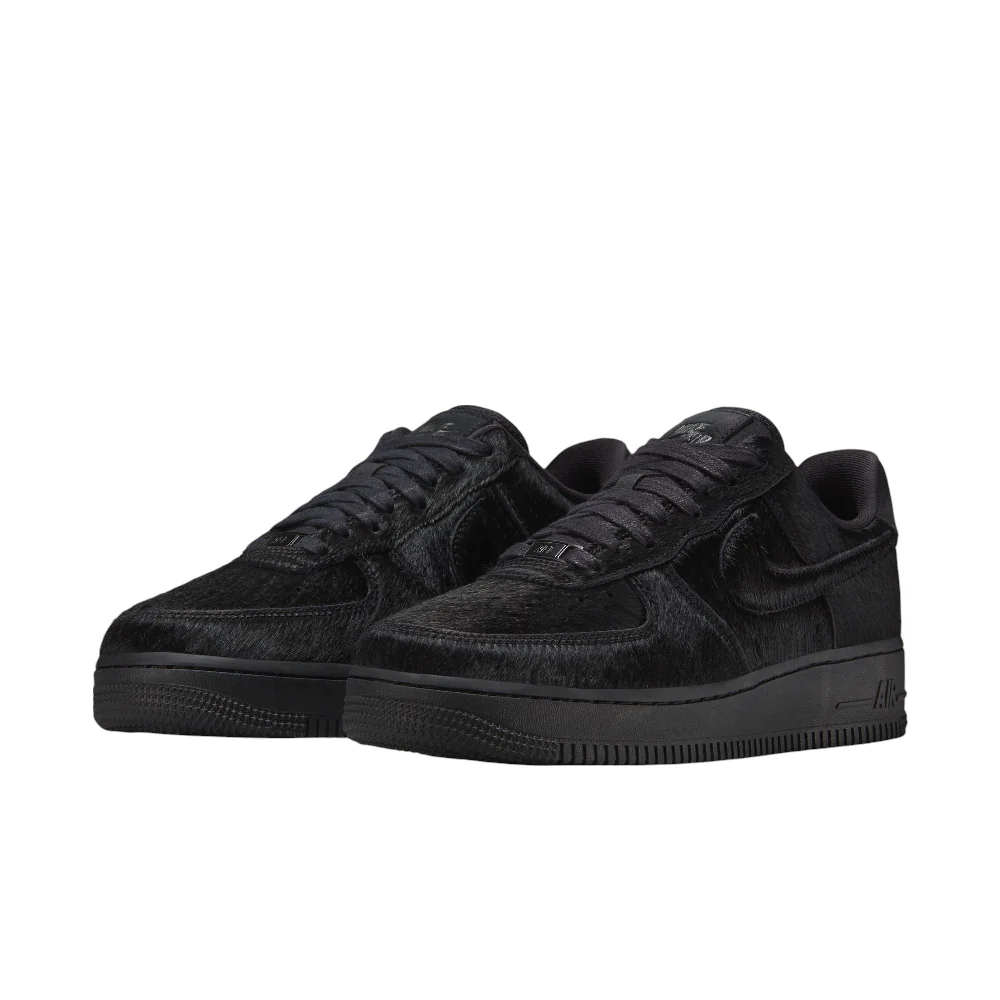 Air Force 1 07 Low Pony Hair Black Sneakers - Image 2