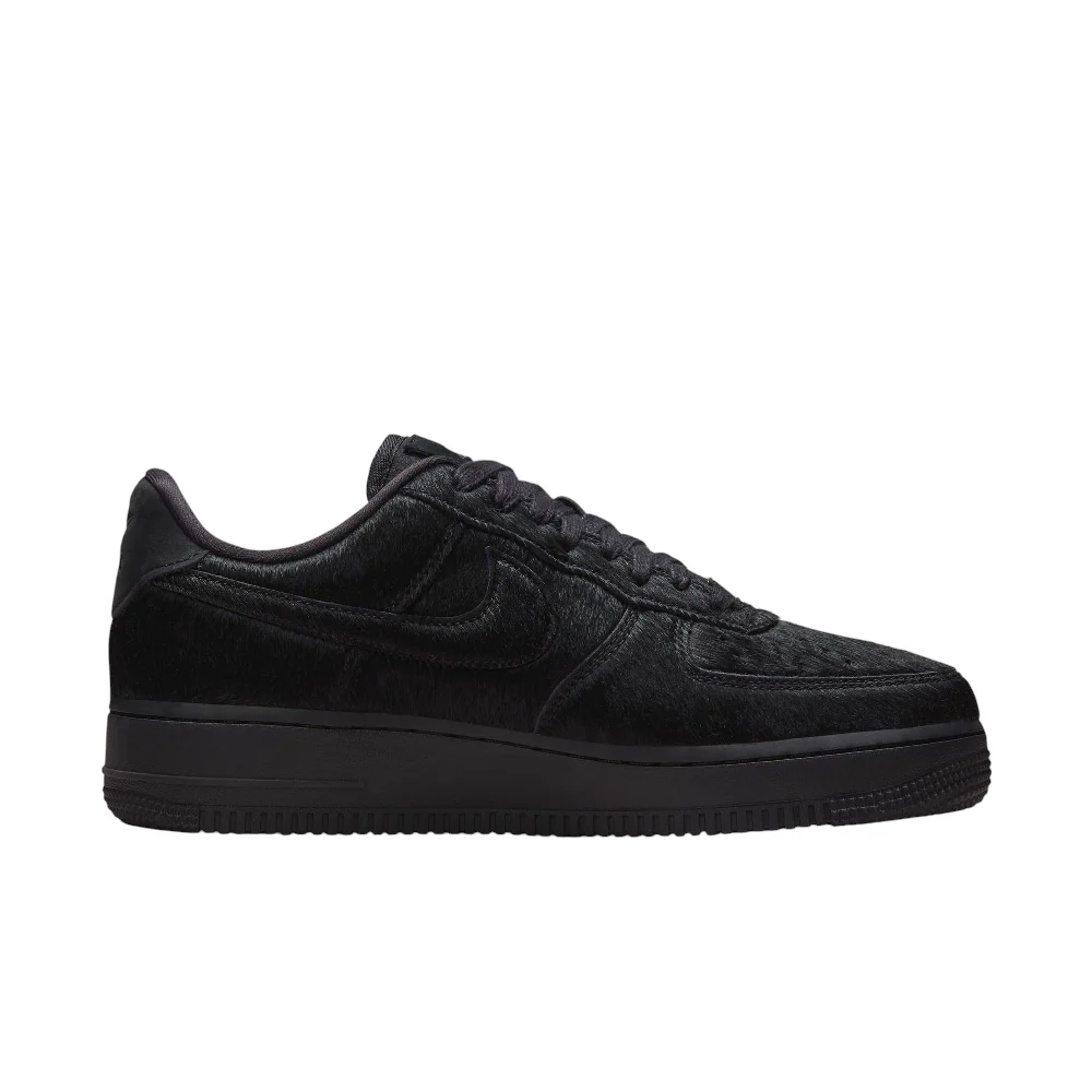 Air Force 1 07 Low Pony Hair Black Sneakers - Image 3