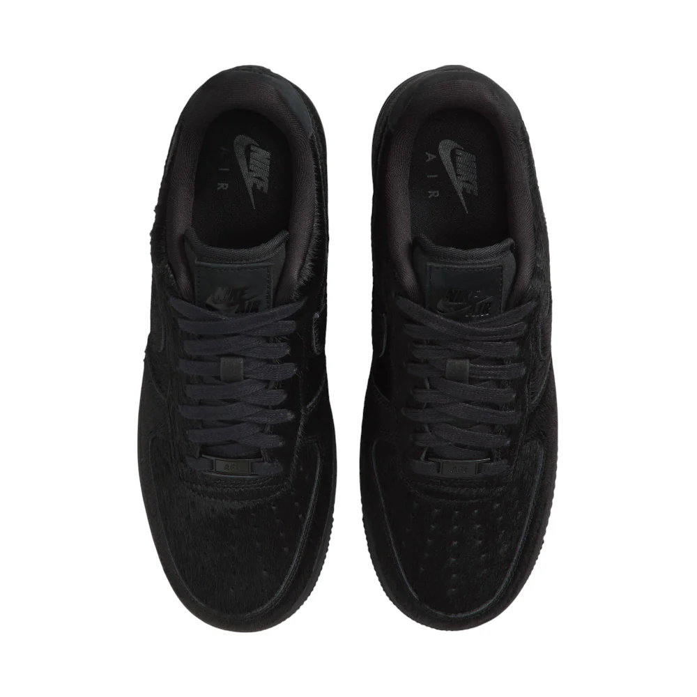 Air Force 1 07 Low Pony Hair Black Sneakers - Image 4