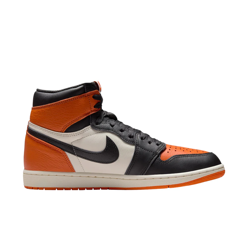 Air Jordan 1 Retro High OG Shattered Backboard Orange White and Black Sneakers - Image 3